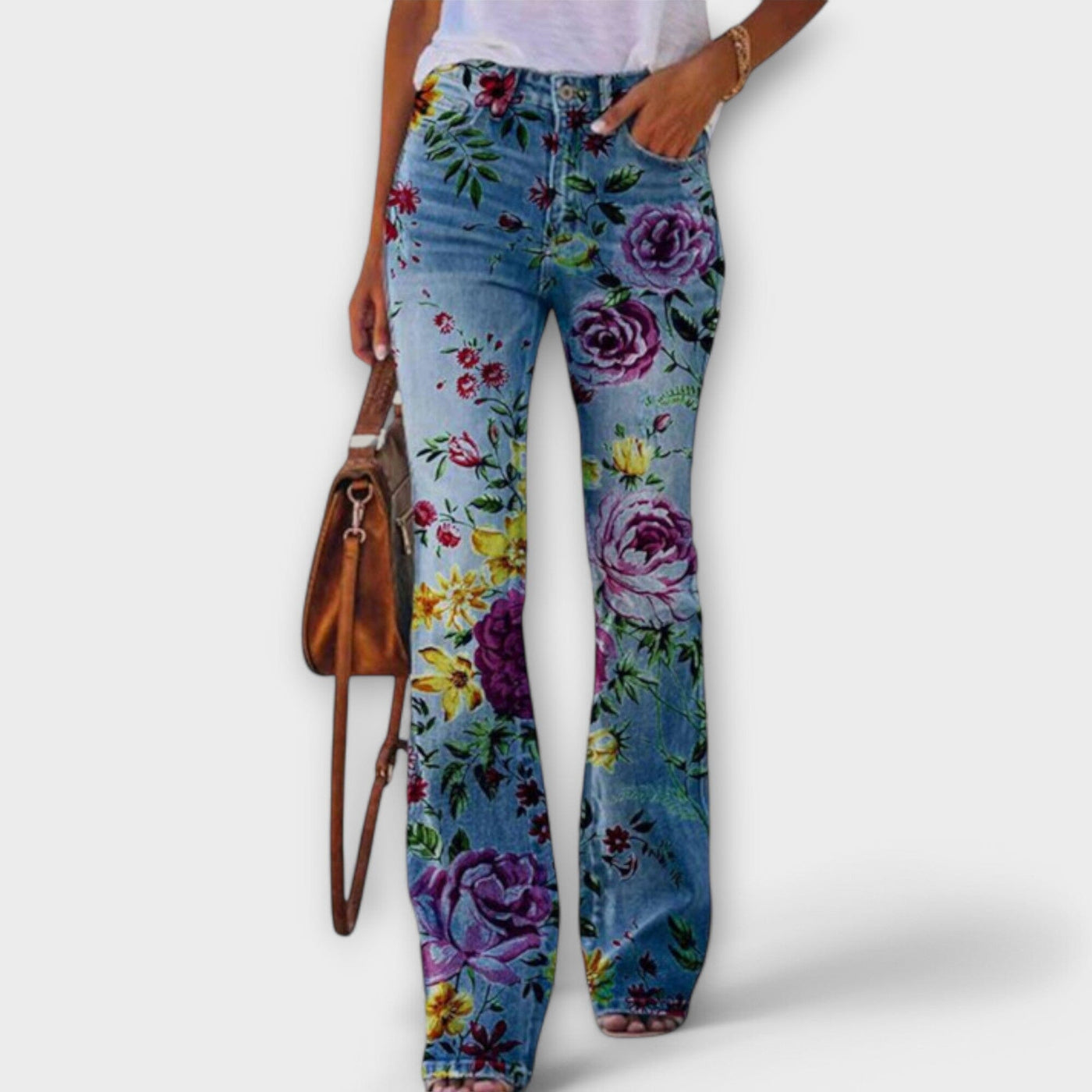 Pantalón con flores