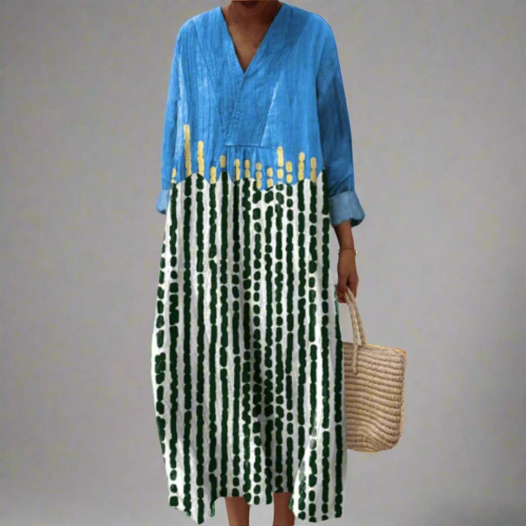 Tonia - Vestido geométrico elegante