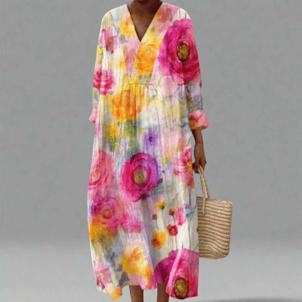 Samantha - Vestido geométrico elegante