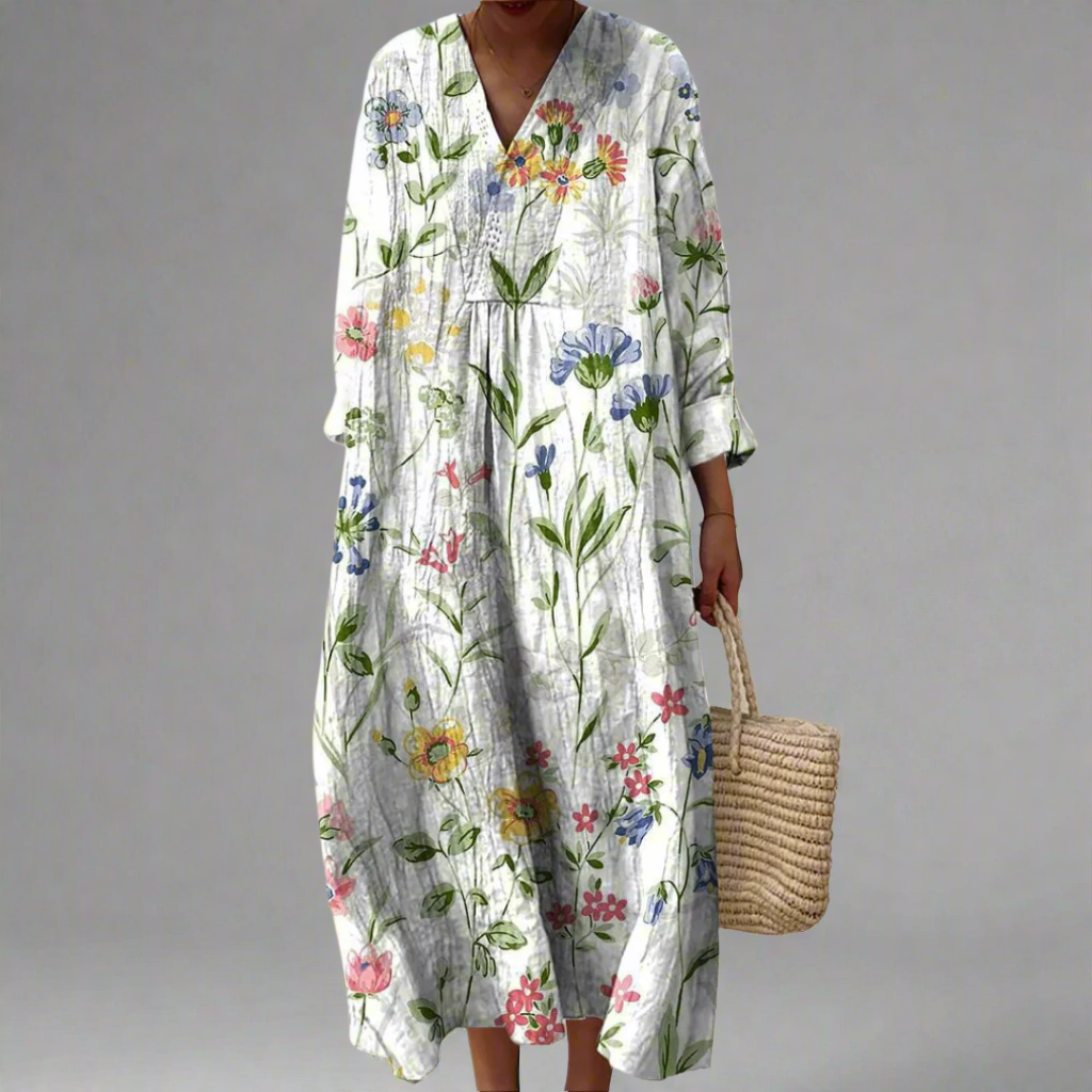 Mary - Vestido geométrico elegante