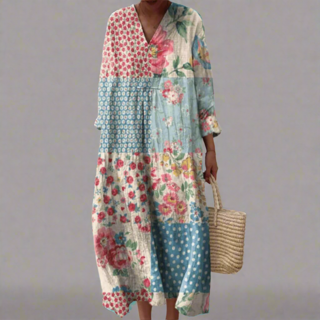 Jeanette - Vestido geométrico elegante