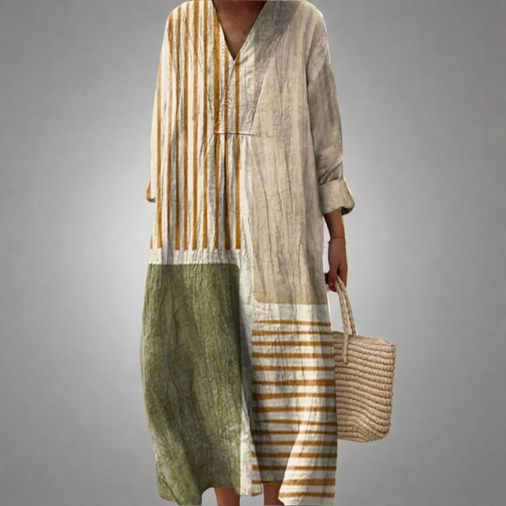 Dolores - Vestido geométrico elegante