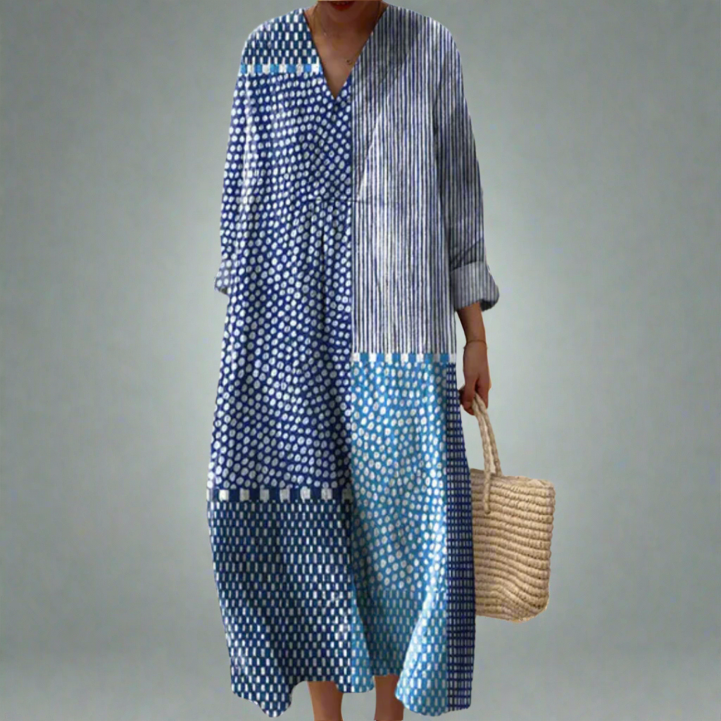 Cathy - Vestido geométrico elegante