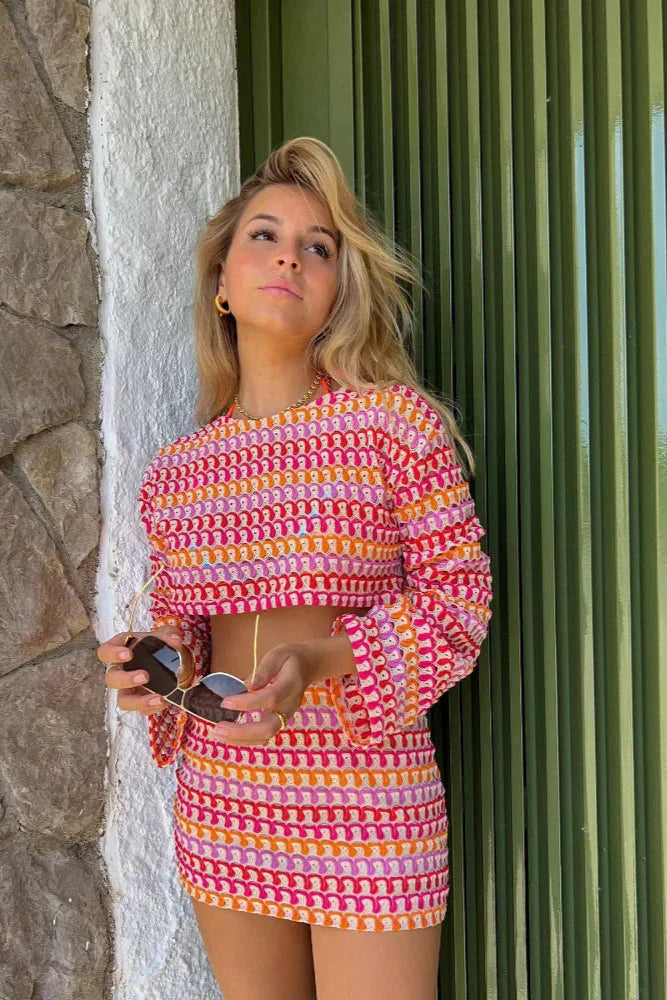 María del Mar - Conjunto de Dos Piezas Acampanado