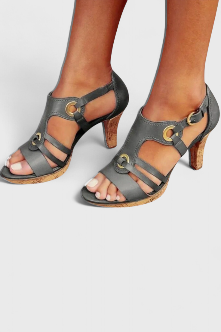 Gisèle - Sandalias de Tacón Elegantes y Cómodas