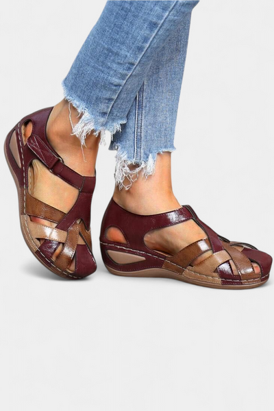 Alphie - Sandalias Ortopédicas Vintage de Confort Diario