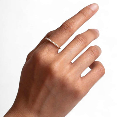 LUNA PEARL | ANILLO CON PERLAS Y LUZ INTERIOR