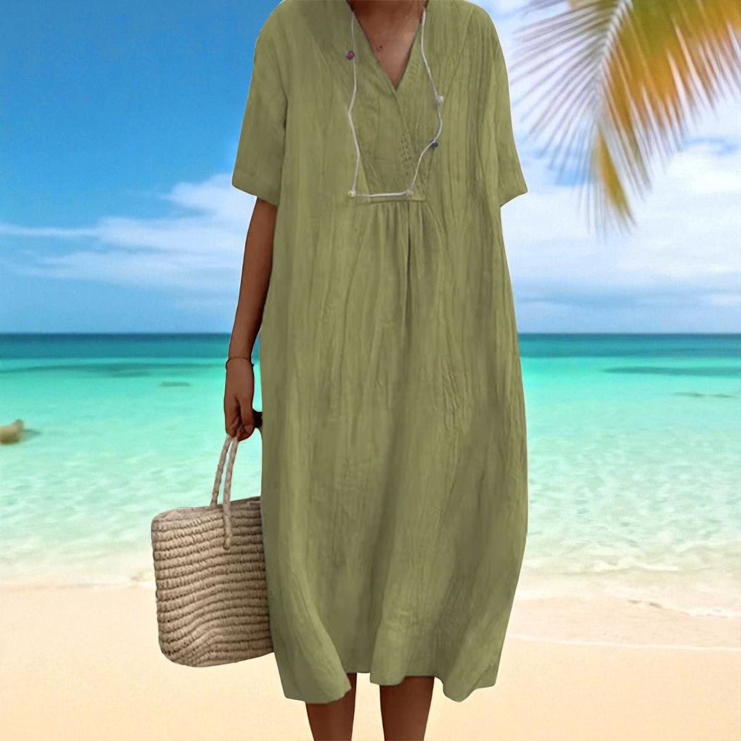 Soraia - Vestido geométrico elegante