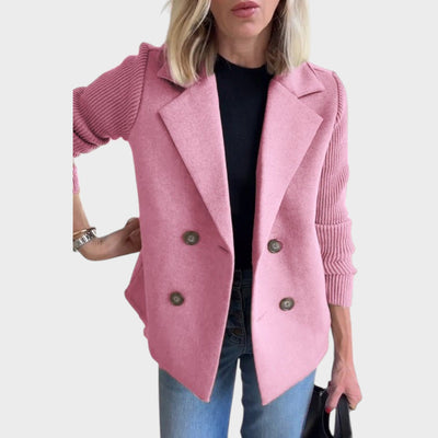 Amora - Elegante Chaqueta Con Mangas de Punto