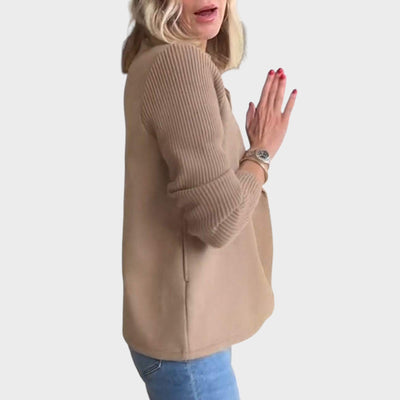 Amora - Elegante Chaqueta Con Mangas de Punto