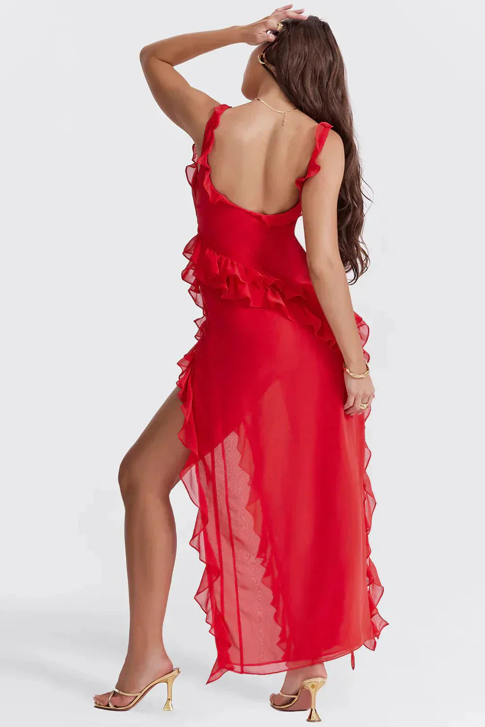 Lara - Vestido Maxi Elegante con Abertura