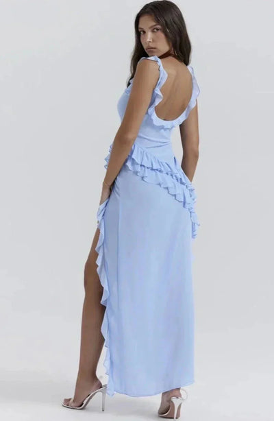 Lara - Vestido Maxi Elegante con Abertura