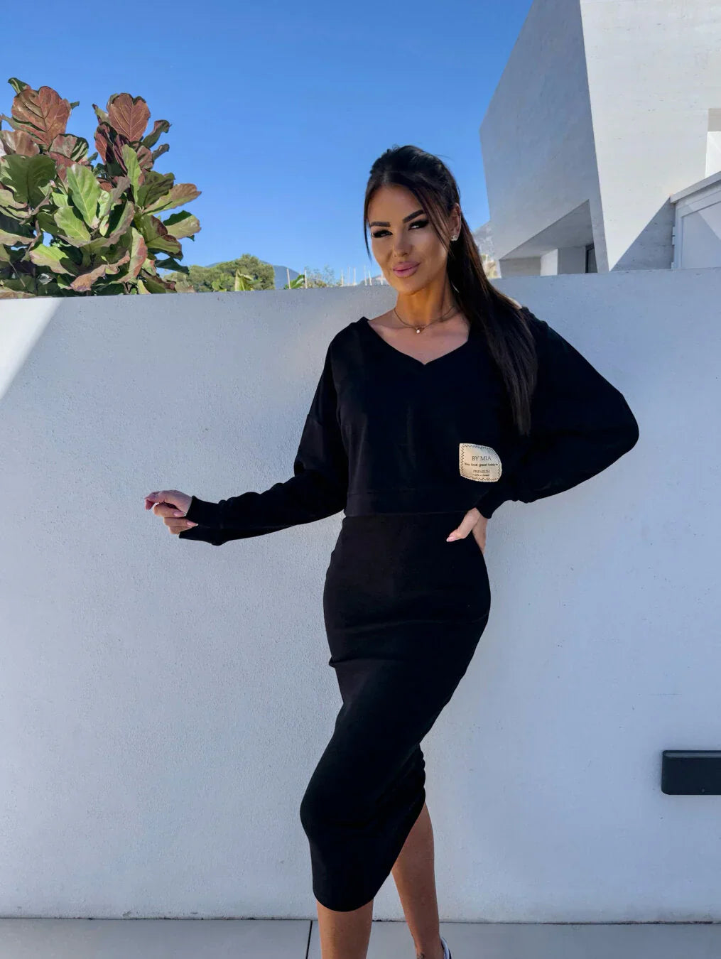 Lana - Conjunto Casual de Sudadera y Vestido