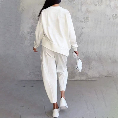 Léa | Conjunto de manga larga y pantalón amplio