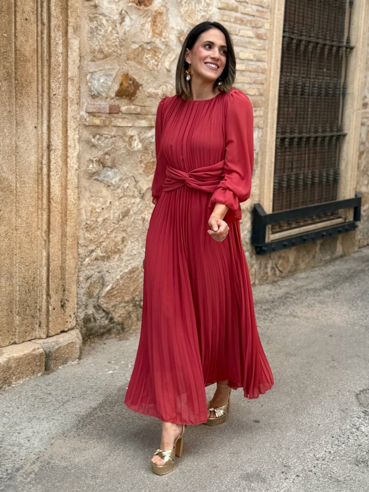 Vestido plisado | Aurea